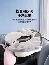 Memory Foam U-Shaped Travel Neck Pillow for Airplanes and High-Speed Trains