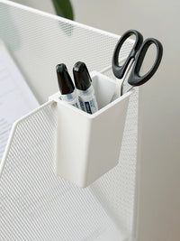Shuangshan Wall-Mounted Desk Organizer for Small Items, Stationery, Makeup Brushes, and Office Supplies