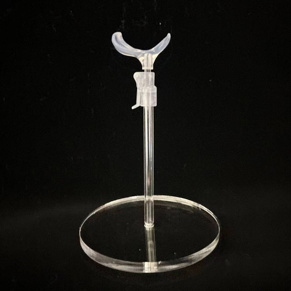 Adjustable Transparent Acrylic Rotating Display Stand for BJD Dolls