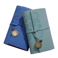 A6 Vintage Loose-Leaf Journal with Kraft Paper and Tie Closure
