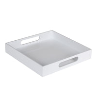 Acrylic Serving Tray with Dust Cover for Desktop Organization