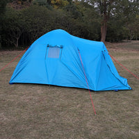 Double-Layer Camping Tent for 3-4 People, Lightweight Aluminum Poles, Sun Protection, Rainproof