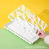 Reusable Skewer Display Tray with Drainer for Candied Hawthorn and Snacks