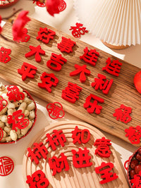 Mini Fu Character Stickers for New Home Decoration and Housewarming Ceremonies