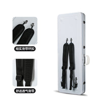 Electric Guitar Hardshell Case, Waterproof ABS, Double Shoulder Straps, Plush Lined, Pressure Resistant, White