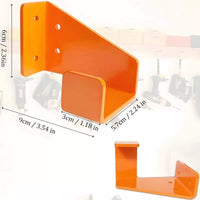 Heavy-Duty Chainsaw Wall Mount Storage Rack for Garage & Garden Tools