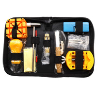 Watch Repair Tool Kit - 19-Piece Professional Set for Band Link Pin Removal, Case Opening, and Adjustment