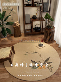 Round Anti-Slip Chair Mat for Office & Home, Floor Protector Rug for Rolling Chairs, Bedroom & Study