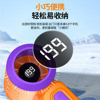 T318 Portable Turbo Handheld Fan with 199-Speed Settings, USB Rechargeable Mini Fan for Outdoor Use
