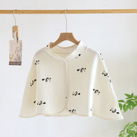 Cotton Air-Layer Maternity Nursing Shawl Poncho for Postpartum Women