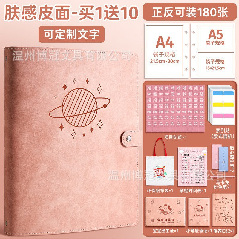 Maternity Ultrasound Scan Report Organizer Album A4/A5 with Labels