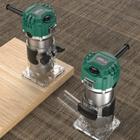 110V Variable Speed Electric Wood Router Trimmer Engraving Machine Kit Multi-functional Slotting Chamfering Tool