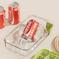 Press-Type Ice Cube Tray with Lid for Home Refrigerator, Quick Release Ice Box