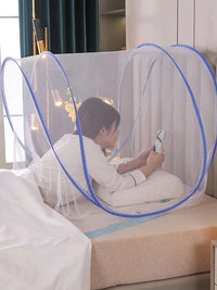 Foldable Pop-Up Mosquito Net Tent for Head and Face Protection, Portable Travel Insect Repellent Canopy