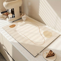 Absorbent Non-Slip Coffee Maker Drip Mat for Kitchen Counter and Bar