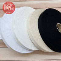 Cotton Twill Webbing Tape for Sewing and Crafting, 0.3cm-8cm Width, Black, White, Bleached