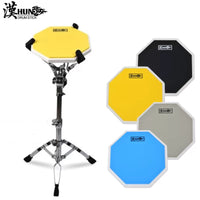 HUN 12-inch Drum Practice Pad Set with Stand for Beginners