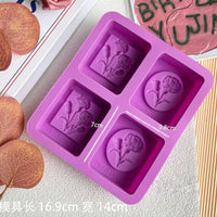 Silicone Soap Molds for DIY Cold Process Soap Making - Various Patterns