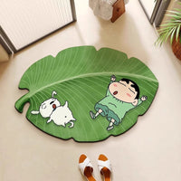 Crayon Shin-chan Diatomaceous Earth Bath Mat, Super Absorbent Non-Slip for Bathroom, Shower, Toilet Entrance