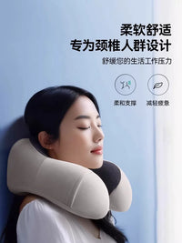 Memory Foam U-Shaped Travel Neck Pillow for Airplanes and High-Speed Trains