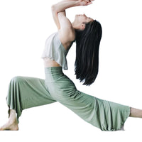 Women’s High Waist Flowy Yoga Pants, Wide Leg Training Pants, Soft Stretchy Breathable Lightweight Dance Pants, 2025 New