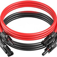 MC4 Solar Panel Extension Cable with Male/Female Connectors, 4/6 sq mm DC Photovoltaic Wire