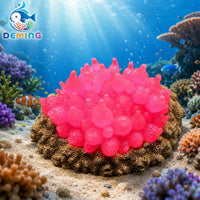 Glowing Coral Aquarium Decoration Silicone Fluorescent Reef Ornament for Fish Tank Landscape
