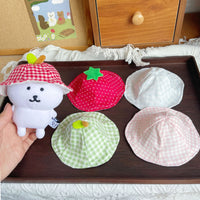 13cm Cotton Doll Fisherman Hat for Stuffed Animals and Dolls, Sun Protection Decor