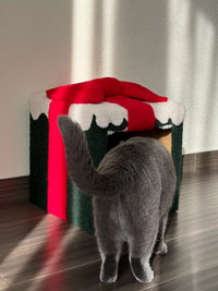 DIY Christmas Pet Bed Kit with Thickened Lambswool for Winter Warmth