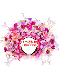 DIY Hanfu Hair Accessories Silk Flower Kit for Adults & Children's Photography Props