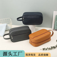 Men's Portable Travel Toiletry Bag with Handle, Outdoor Organizer for Cosmetics and Essentials
