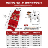 Christmas Bear Biscuit Pet Sweater Jacquard Knitwear for Dogs