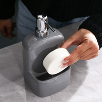YST Minimalist Ceramic Lotion Dispenser Bottle for Bathroom