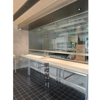 Modern Minimalist Aluminum Display Cabinet with Pegboard for Retail Store