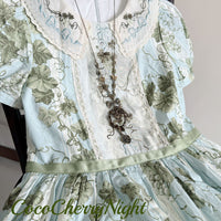 Morning Dew Rose Garden Lolita Handmade Necklace