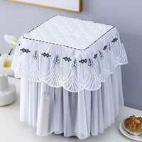 Air Fryer Dust Cover with Lace Embroidery - Kitchen Appliance Protector
