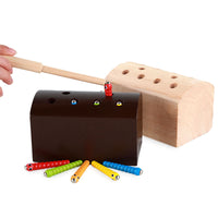 Kids Magnetic Bug Catching Game Early Education Fine Motor Skill Toy
