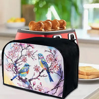 Vintage Hummingbird Toaster Cover Dustproof Oil-proof Bread Machine Protector Customizable Print