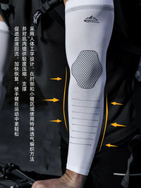 Men's Summer Sun Protection Arm Sleeves UV Protection Ice Silk Cooling Sleeves