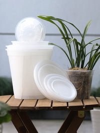 Round Clear Plastic Plant Pot Saucer Drip Tray for Root Control Pots