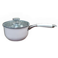 316 Stainless Steel Ceramic White Stockpot with Steamer Insert, Non-stick, Large Capacity