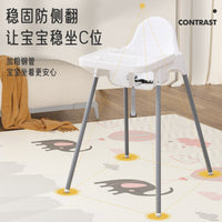 Foldable Baby High Chair for Home, Restaurant, and Hotel Use - Adjustable Toddler Feeding Seat