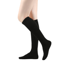Women's Striped Over-the-Calf Socks, Mid-Calf Length, Two-Stripe Design