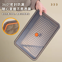 304 Stainless Steel Dumpling Storage Tray with Lid for Refrigerator Freezer