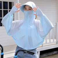 Women's UPF 50+ UV Protection Ice Silk Sun Protection Hoodie