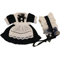 Maid Outfit for OB11 BJD Dolls - 1/12 Scale Uniform Dress Set