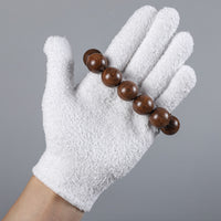 Velvet/Pineapple Pattern Thickened Gloves for Walnut/Bodhi/Olive Polishing and Play
