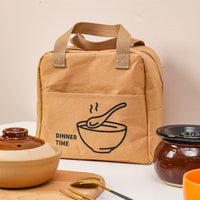 DuPont Paper Insulated Lunch Bag with Aluminum Foil Lining, Large Capacity Bento Box Tote for Work and School