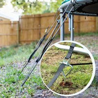 30CM Lightweight Triangle Head Ground Anchor Tent Pegs for Canopy and Tree Support