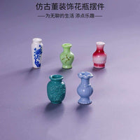 Miniature Resin Ancient Style Decorative Vases for Micro Landscape & Dollhouse Decor
